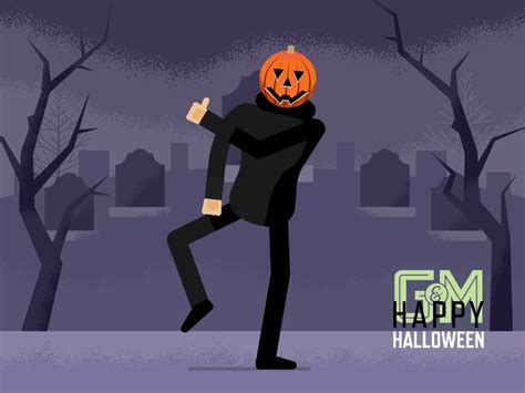 Dancing Pumpkin Animated Gif