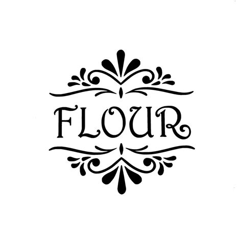 FLOUR Decal Flour Canister Label Pantry Organization Label - Etsy