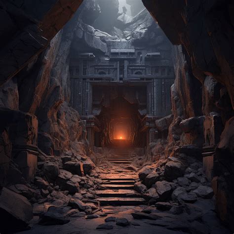 The entrance to an abandoned dwarven mine by Curiouswitch on DeviantArt