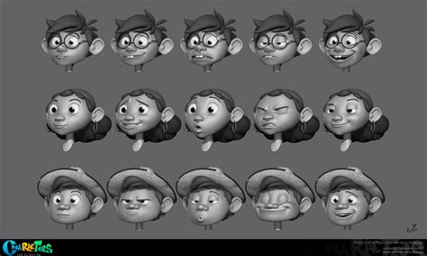 3D Expression Sheets - Characters Design