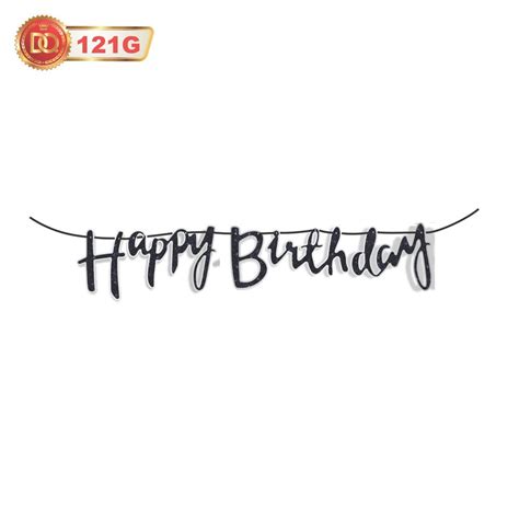 Multicolor Paper Metalic Glitter Happy Birthday Banner at Rs 20/pack in ...