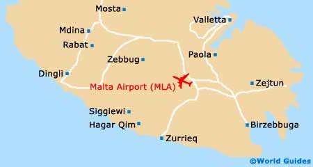 Map of Malta Airport (MLA): Orientation and Maps for MLA Luqa Airport