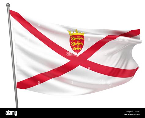 Jersey National Flag - All Countries Collection - Isolated Image Stock Photo - Alamy