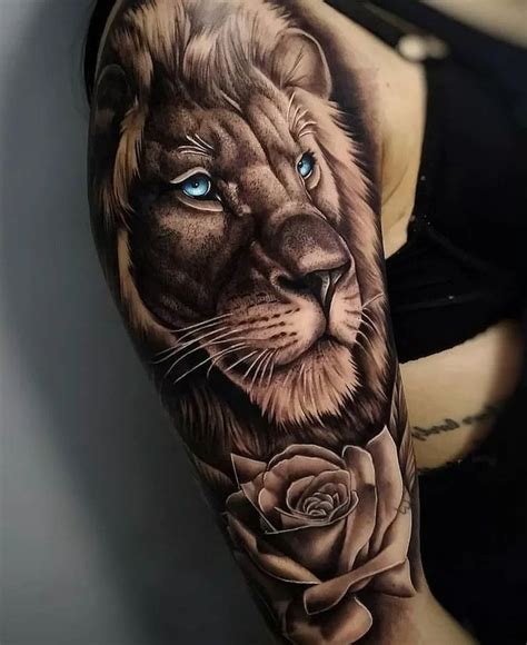 Sleeve Tattoos Lion Girl Tattoos | Lion tattoo sleeves, Lion shoulder tattoo, Lion tattoo ideas