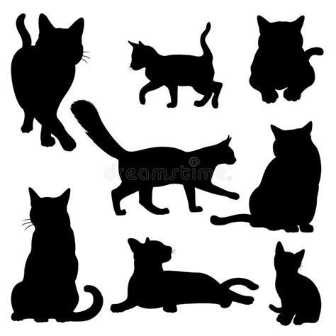 Cat Silhouette Lying Down Stock Illustrations – 102 Cat Silhouette Lying Down Stock ...