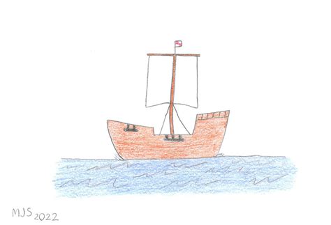 Columbus Ship Drawing by Merritt-Trainboy on DeviantArt