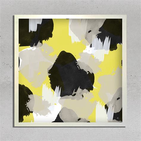 Yellow and Black Canvas | Wall Art