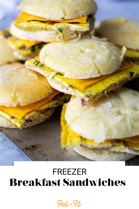 Make-Ahead Frozen Breakfast Sandwiches- Fed & Fit | Recipe | Breakfast ...