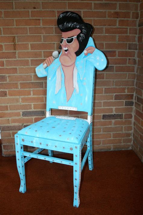Viva Las Vegas! Long live the King of Rock and Roll, #Elvis. Handpainted chair by artist Todd ...