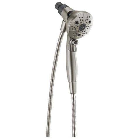 Delta Universal Showering Components Brushed Nickel 6-Spray Handheld Shower 1.75-GPM (6.6-LPM ...