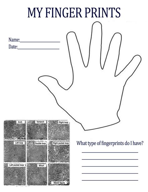 Fingerprint Handout | Scouting America Mississippi Valley Council