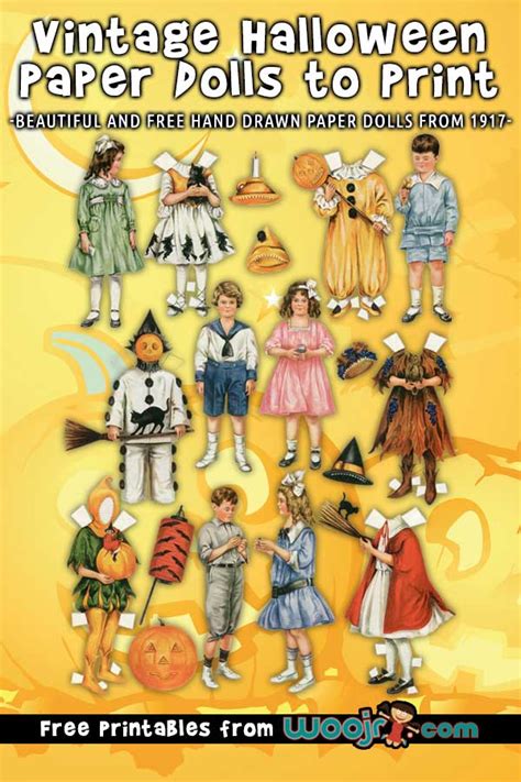 Vintage Halloween Paper Dolls - Free Printable Betty Bonnet | Woo! Jr. Kids Activities ...