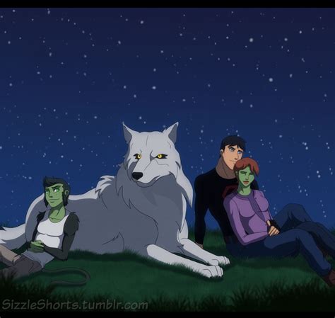 (Fanmade) SuperMartian with Beast Boy and Wolf under the stars - Young Justice Photo (34656736 ...