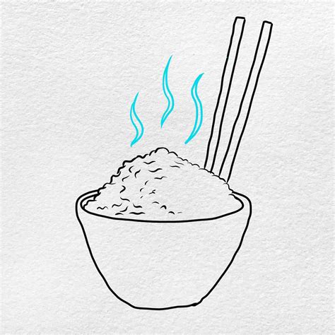 How to Draw Rice - HelloArtsy