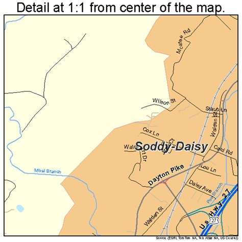 Soddy-Daisy Tennessee Street Map 4769560