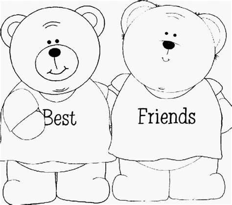 Best Friends Forever Coloring Pages - Coloring Home