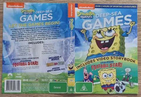 © SPONGEBOB SQUAREPANTS: Deep-Sea Games ~ DVD Cover Art ~ FREE postage!! £1.22 - PicClick UK