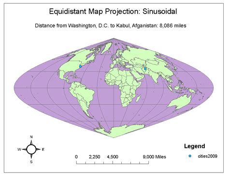 Geog 7 Intro to GIS: Lab #5: Map Projections in ARCGIS