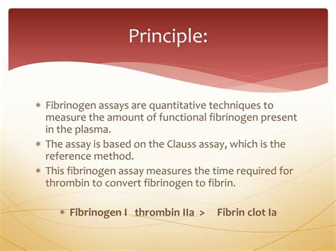 PPT - Quantitative Fibrinogen PowerPoint Presentation, free download - ID:1819177