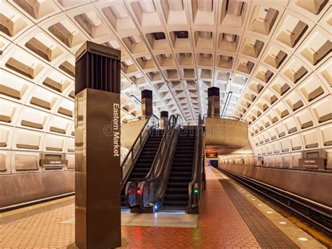 Interior View of the Eastern Market Metro Station Editorial Photo ...