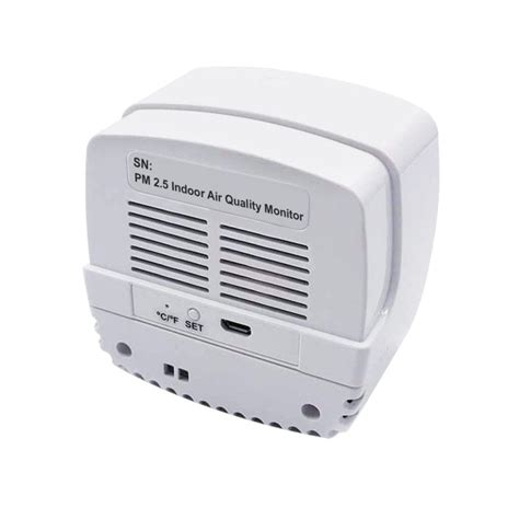 Rechargeable Wifi Indoor Air Quality Monitor Measure Particulate Matter Pm 2.5 Temperature ...