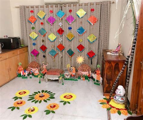 Bhogi Pallu Decor | Diy kite decorations, Flower decorations diy, Kite ...