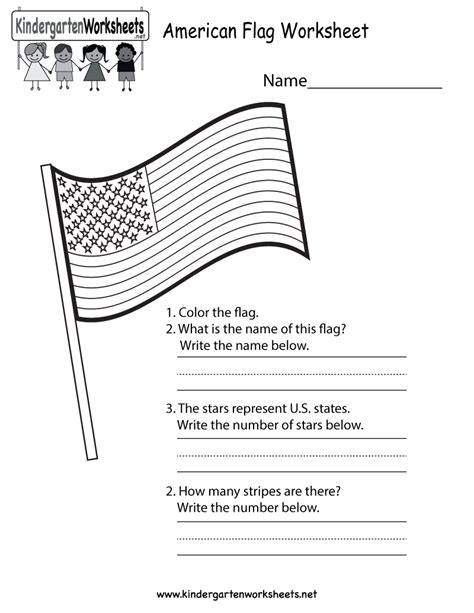 Free Printable American Flag Worksheets - Printable Templates Free