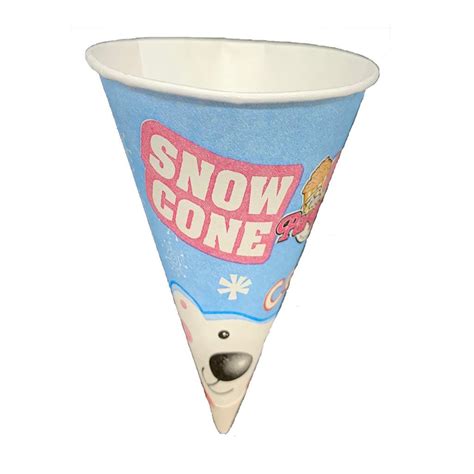 200 x 6oz (170ml) Polar Bear Snow Cone Cups - Fun Party Food