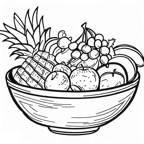 Dibujos de Frutero de Frutas Imprimible para Colorear para Colorear, Pintar e Imprimir - Dibujos ...