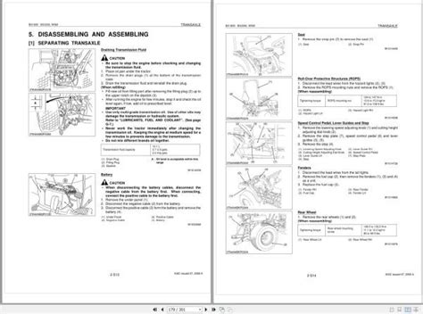 Kubota Tractor BX2200 Workshop Manual