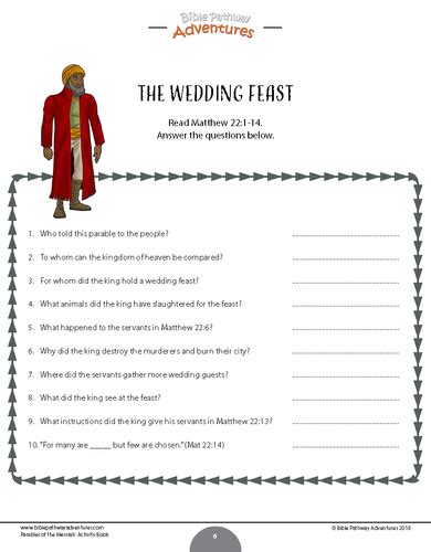 Bible Parable: The Wedding Feast | Teaching Resources