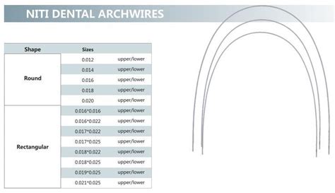 High Quality Orthodontic Niti Thermal Activated Archwire Round for Dentistry Kits - Root Canal ...