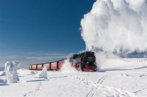 Steam train, Brocken, Harz, Germany