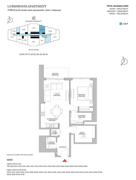 320 Riverside Crescent Apartments by Sobha Group - Floor Plans