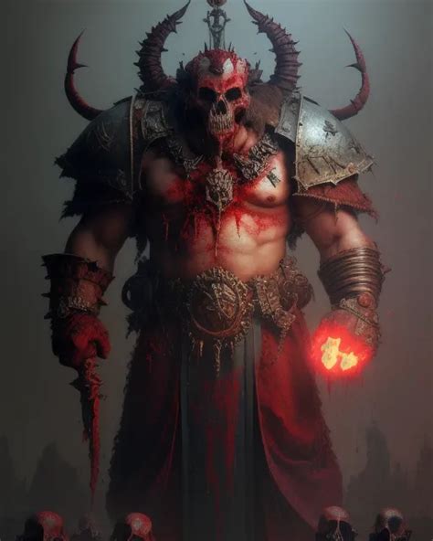 Blood God's Domain, All Hail Khorne, Blood for th - starryai