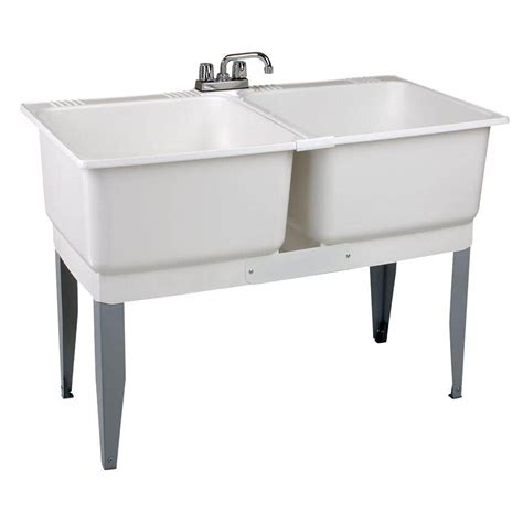 MUSTEE 46 in. x 34 in. Plastic Laundry Tub-24C - The Home Depot