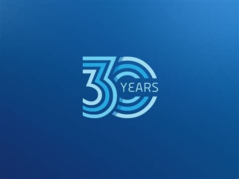 30 Years | Anniversary logo, Branding design logo, 50% logo