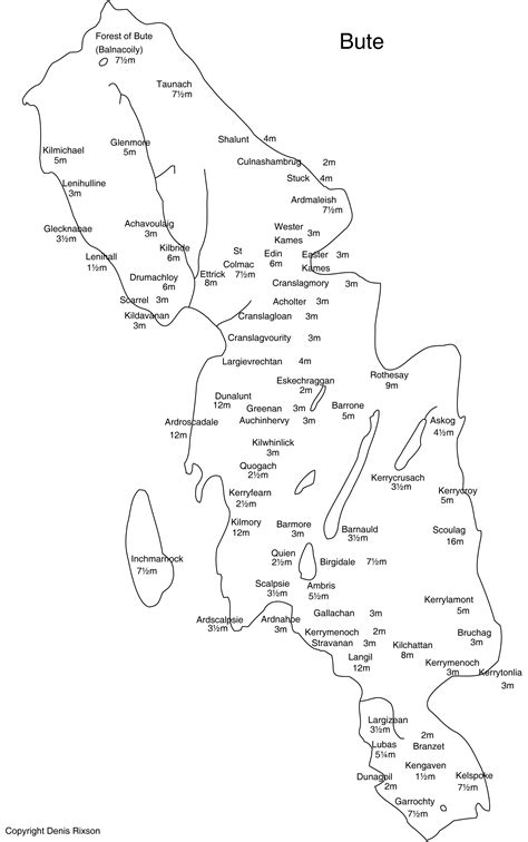 Bute Map | Land Assessment Scotland