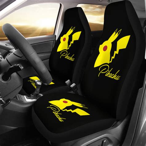 Pokemon Pikachu Car Accessories, Car Seat Covers, Car Floor Mats, Sun ...