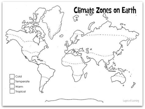 Color A Map of Climate Zones - Layers of Learning | Teaching geography ...