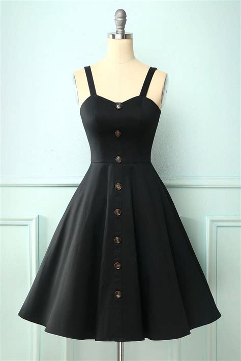 Vintage Swing Dress With Button | Moda de ropa, Ropa hermosa, Ropa de ...