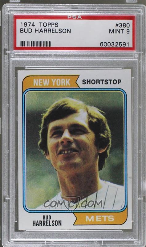 1974 Topps - [Base] #380 - Bud Harrelson [PSA 9 MINT]