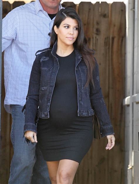 Pregnant Kourtney Kardashian Leaving A Studio In Los Angeles | Celeb ...