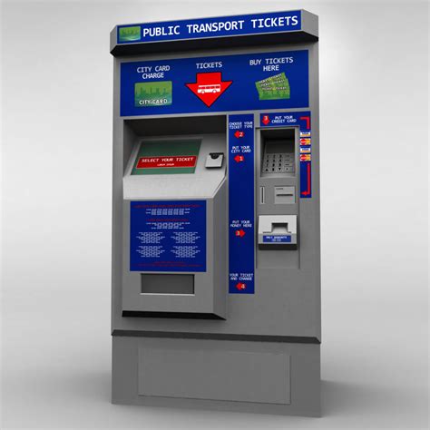 Bus Ticket Machine 3D model | CGTrader