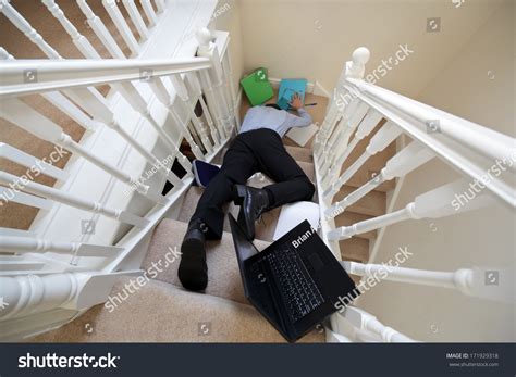 Business Man Falling Down Stairs Office Stock Photo 171929318 | Shutterstock