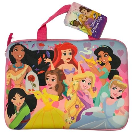 Disney | Accessories | Disney Princess Tablet Ipad Laptop Carrying Case Padded 3 X 1 | Poshmark