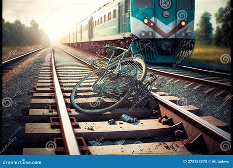 Rail Traffic and Railroad Crossing Accident Emergency Stock ...