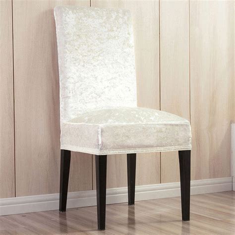 Glam Velveteen Chair Slipcovers Dining Chair Covers - Winfinity Brands