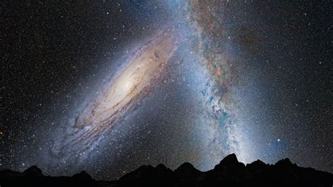 Earth's night sky as Milky Way and Andromeda galaxies merge | Space | EarthSky