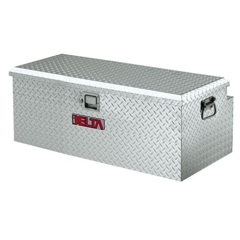 Delta 37 Diamond Plate Steel Full Size Chest Truck Tool Box-220000D - The Home Depot